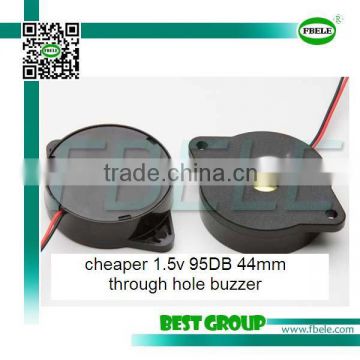 cheaper 1.5v 95DB 44mm through hole buzzer FBPT4414