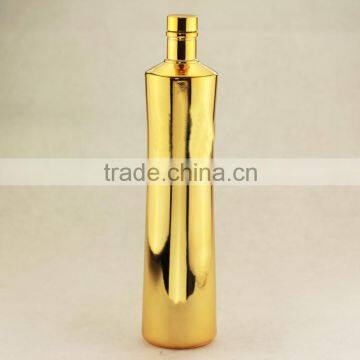 Excellent Quality Cheap Fancy Champagne Bottles Electroplate Bottles 750ml Golden Bottles photo-6