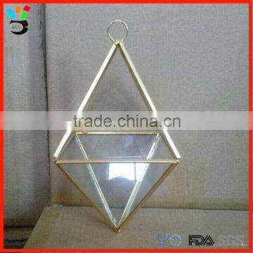 Hand Made Hanging Glass Ornament Different Shape Available Geometric Glass Terrarium