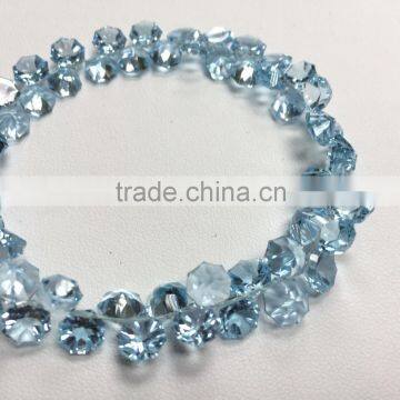 #253MM Natural Fancy shape Loose Beads Blue Topaz