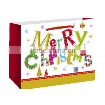 String handle decoration handmade paper bag for christmas