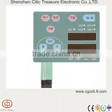 Lcd/led membrane switch design remote control Keyboard