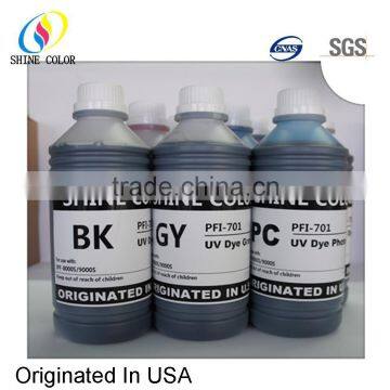 bulk Dye ink for Canon tank cartridges PFI701, PFI-701, PFI 701, use with IPF8000, IPF8000s, IPF9000, IPF9000s, IPF9100 printer