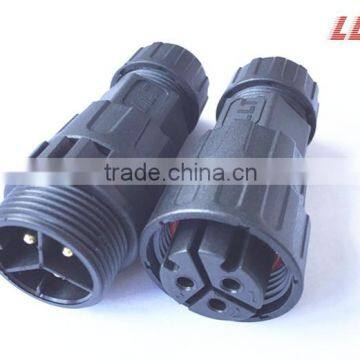 35 amp M25 3 poles male and female screw connection waterproof connector