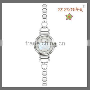 FS FLOWER - Cutting Glass Slim Stone Fashion Vogue Ladies Fancy Wrist Watch