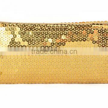 wholesale sequin travel cosmetic zipper case bag makeup case