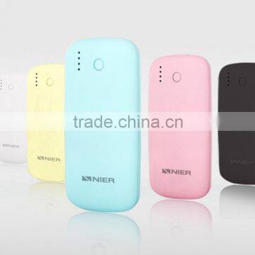 high quality mini power bank 5000mah powerbank with rohs, ce, fcc certification