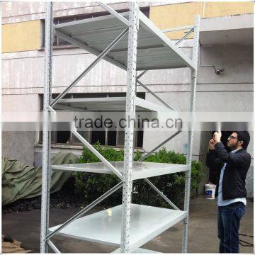 Top quality Q235B steel material long span shelving with steel shelving