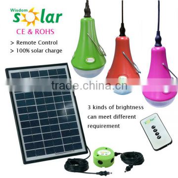 Green power 12 pcs LED solar home light and cellphone charging system(JR-SL988A)