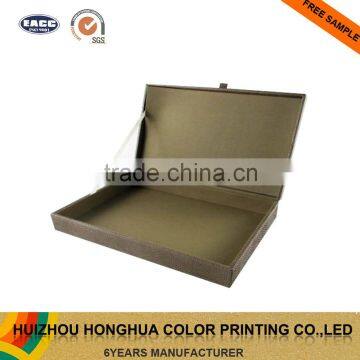 Custom PU Leather Flip-Top Box Wooden Packaging Box Storage Box