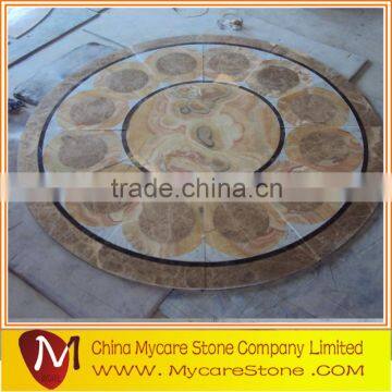 Cost effective waterjet medallion marble floor pictures