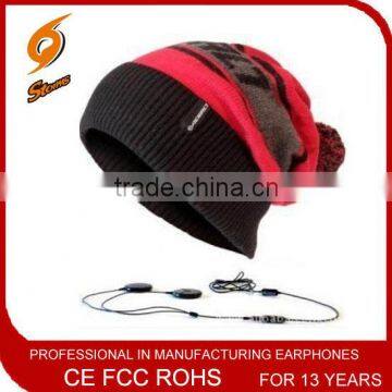 Fashion winter Beanie/Music Hat earphone for promotional