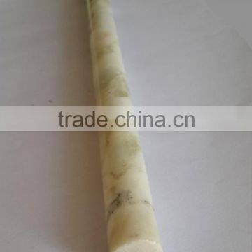 Decorative white ogee marble stone chair rail moulding