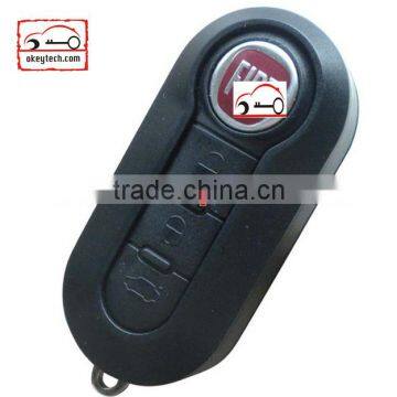 OkeyTech Fiat 3 button modified flip remote key shell black color for shell key fiat 500 key cover