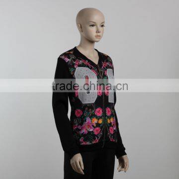 F5W20103 Women Printed Bomber Jackets photo-2