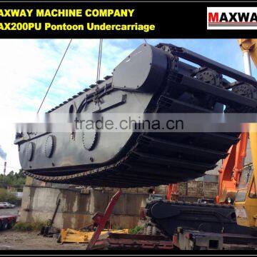 Chinese cheap MAX200PU Floating Track Undercarriage for AMPHIBIOUS EXCAVATOR , Suitable to 20 to 23Ton Class Excavator