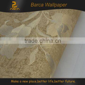 2014 New Design High Quality PVC Floral wallpaper 3d wall price