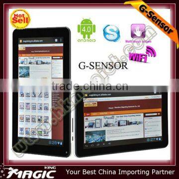 2012 Hot Sell android tablet pc g-sensor games+ capacitive