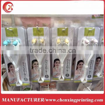 Japan Cheek massage card packaging pp clear produsts cards packaging