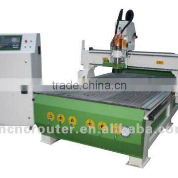 wood cnc router with 9KW atc spindle (8 atc tools in back of the table)