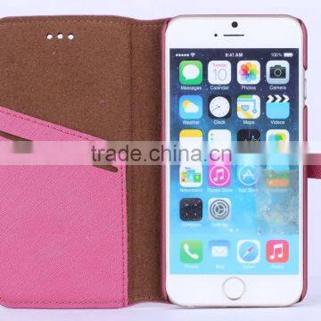 New arrival mobile phone case for iphone 6,for iphone 6 case leather with two card slot,for iphone 6 cover leather