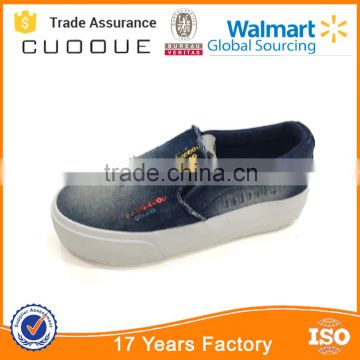 Unisex child Denim Slip-on Fashion Sneakers Shoes