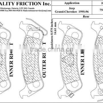 disc brake pad for