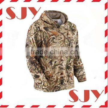 New arrival pull over fitted wholesale camo hoodie sweatshirt