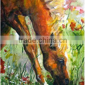 High quality reproduction horse watercolor paint