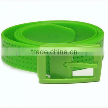 fashion colorful silicone rubber belt