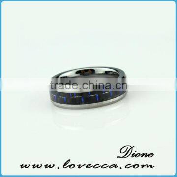 Top quality custom men stainless steel inlay carbon