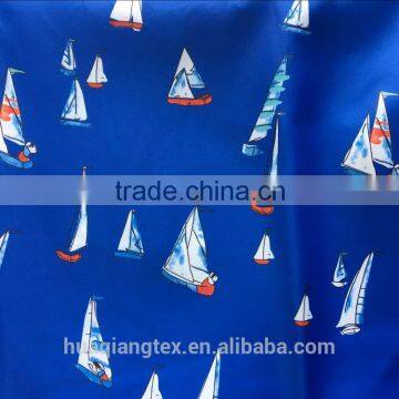 Sailboat Print Imitation Memory Fabric for Jacket Cotton-padded Jacket photo-4