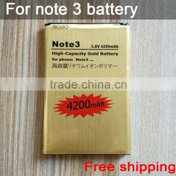 Hot sell Golden Replacement Battery Note 3 battery B800BE/B800BC for Samsung GALAXY NOTE3 N9006 N9002 N9005 N9008 N909 battery