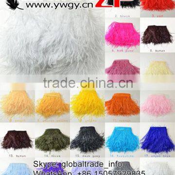 ZPDECOR Trade Assurance Ostrich Feather Size 5-6 Lnch Long ostrich feather trim