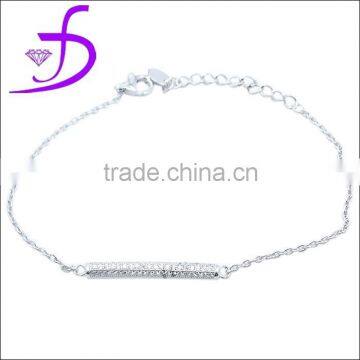 925 silvert charm bracelet rodium plated jewelry factory direct sale