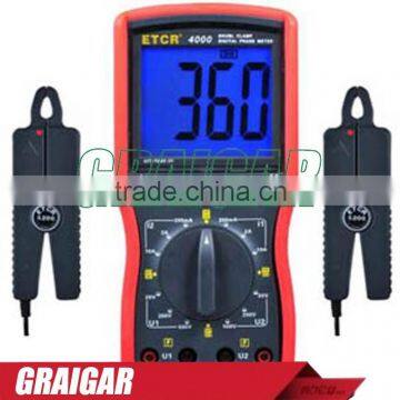 ETCR4000 Digital Double Clamp Phase Meter --- ISO,OEM,Manufactory