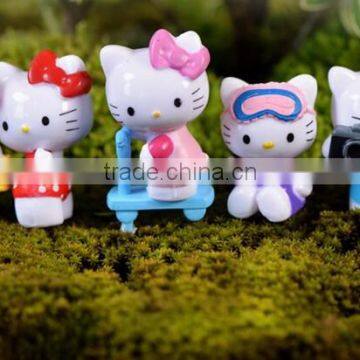 Customized baby Birthday wedding Anniversary Business gift - Kawaii sweet minature animal Sculpture mini fairy cat figurines