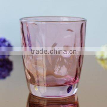 Colored Drinking Glass Tumbler Whiskey Cup Different Styles