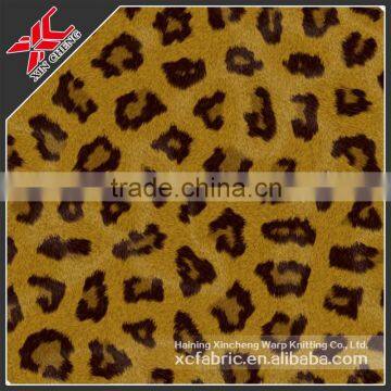 Knitted printed 100% polyester design fabric/ sex animal fabric /fabric wholesal/sofa design
