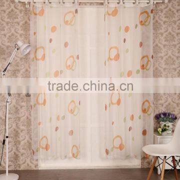 100% Polyester Voile Printed Fabric Grommet Curtain Panel