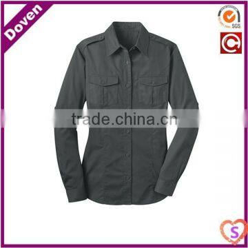 Adults short sleeve denim shirt