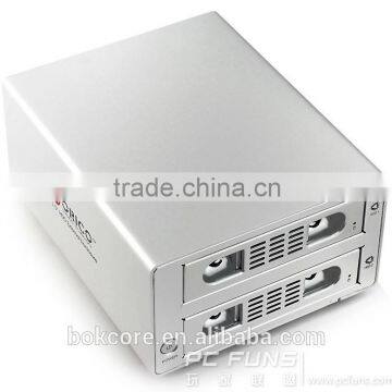 RAID / USB3.0 to 3.5" 2 Bay SATA HDD Enclosure