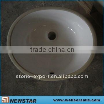 Undercounter Oval Ceramic Washing Basins