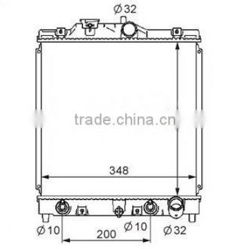 Aluminum Radiator for HONDA Civic