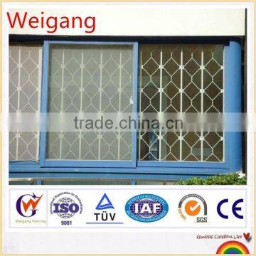 Decorative galvanized stell security window