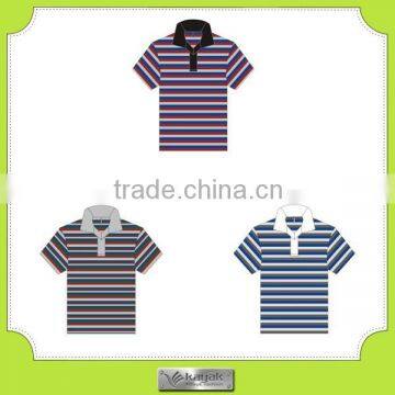 Super quality fashion striped polo men with low price