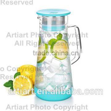 2015 New Product Original Design Fancy Glass Teapot
