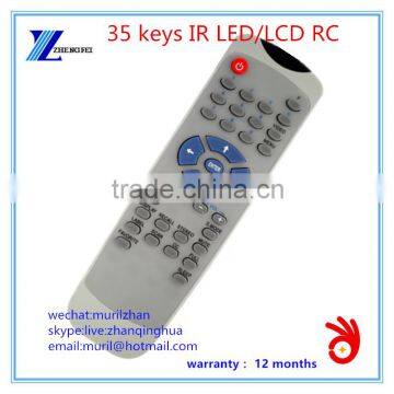 High Quality Gray 35 Keys LL-1373 LCD/LED IR TV Remote Control for Argentina market