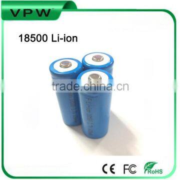 Rechargeable icr 18500 Battery 1000mah li ion battery