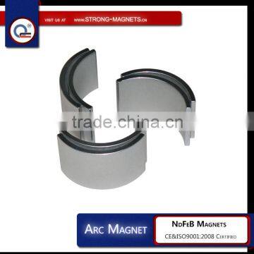 Arc Rare Earth Magnet/NdFeB Segment/Arc Magnet with N35,N38,N40,N42,N45,N48,N50,N52 grade/magnet motor